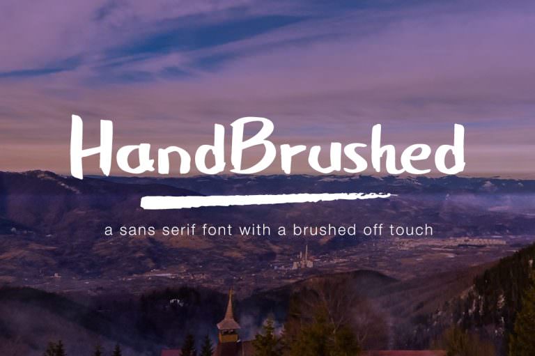 handbrushed-font-cover