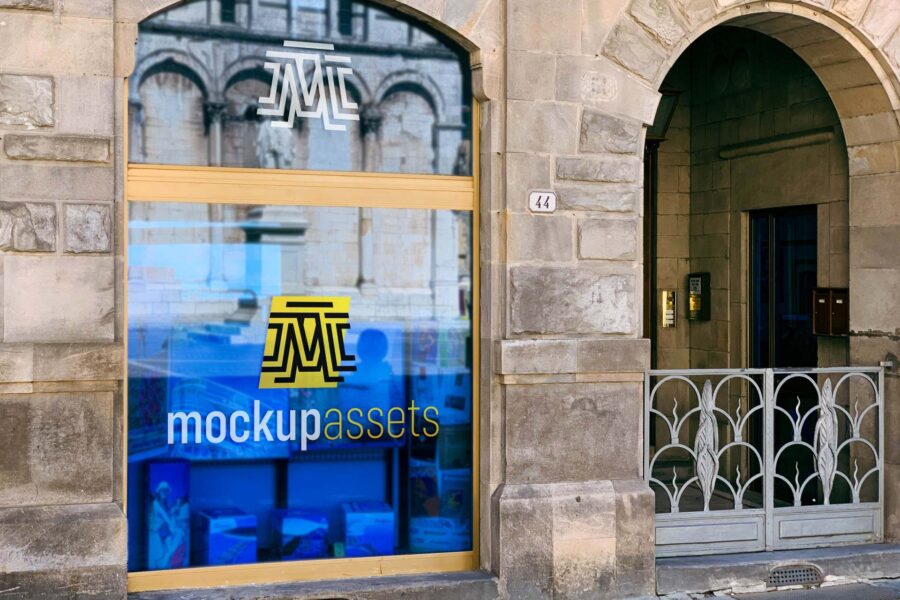 Elegant Shop Window Mockup