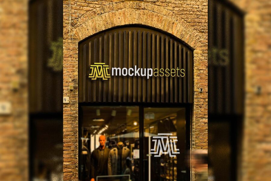 Vertical-Storefront-3D-Logo-Mockup-on-Wood-Beams-Feat-IMG